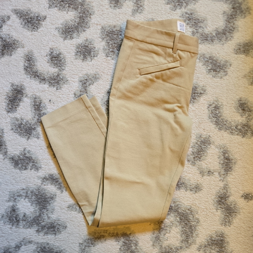 Gap Khaki Signature Skinny Ankle Pants Sz 0 Regular